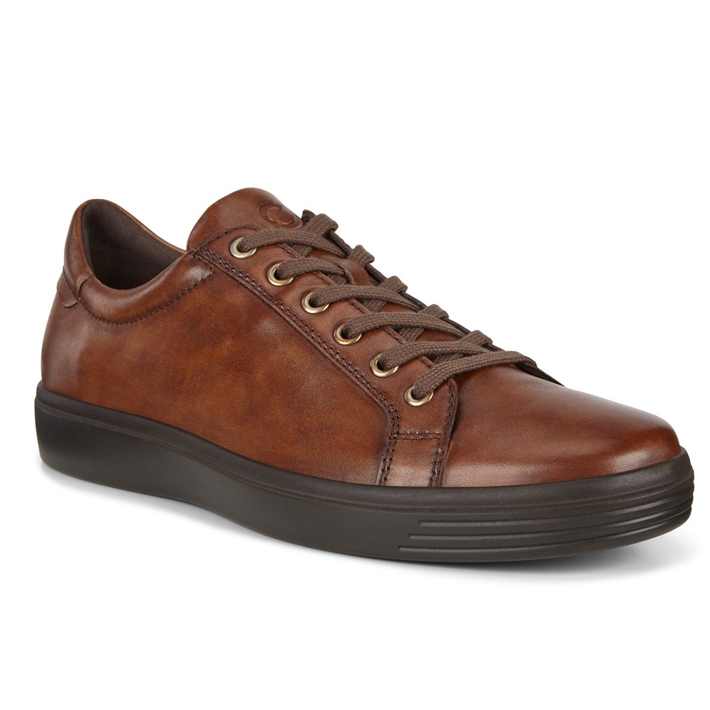 ECCO Mens Sneakers Brown - Soft Classic - HQC-025687